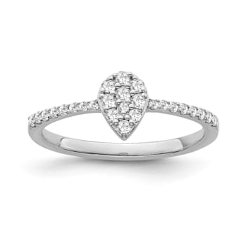 Sterling Silver Diamond 0.20Ctw Ring