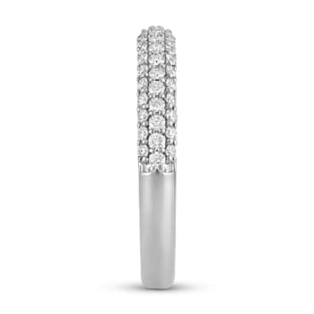 Sterling Silver Diamond 0.90Ctw Ring