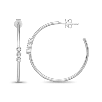 Diamond 0.25Ctw Sterling Silver Earring