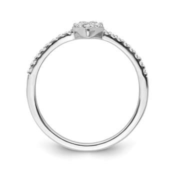 Sterling Silver Diamond 0.20Ctw Ring