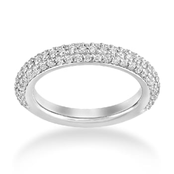 Sterling Silver Diamond 0.90Ctw Ring