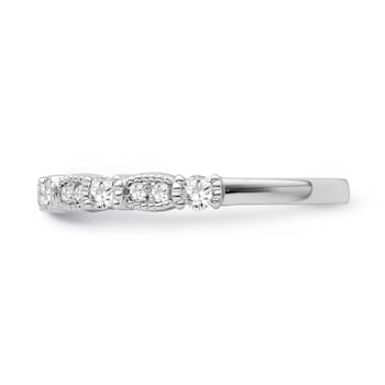 10K White Gold Diamond Ring 0.33Ctw