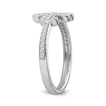 Sterling Silver Diamond 0.33Ctw Ring