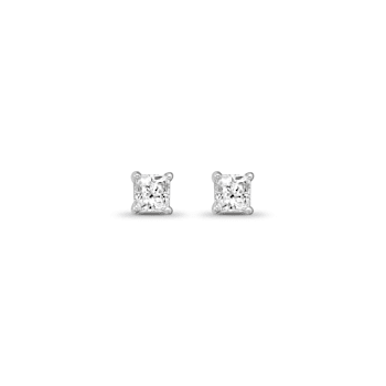 Diamond 0.50Ctw 14k White Gold Earrings