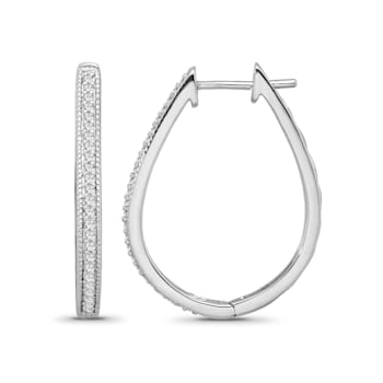 Diamond 0.25Ctw Sterling Silver Earring