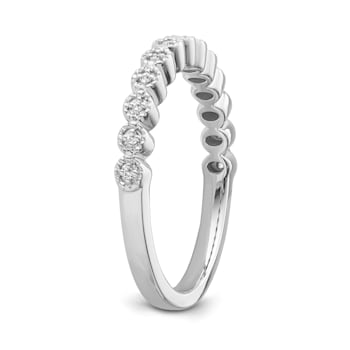 10K White Gold Diamond Ring 0.05Ctw