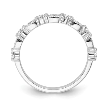 10K White Gold Diamond Ring 0.33Ctw