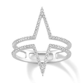 Sterling Silver Diamond 0.25Ctw Ring