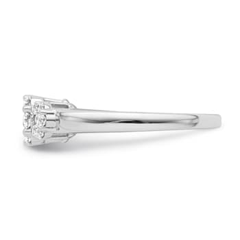 10K White Gold Diamond Ring 0.50Ctw