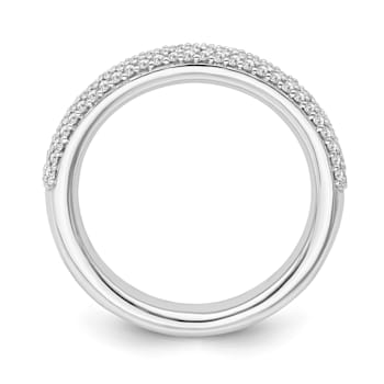 10K White Gold Diamond Ring 0.33Ctw