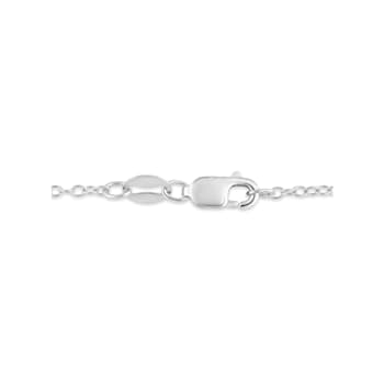Diamond 0.05Ctw Sterling Silver Pendant With Chain