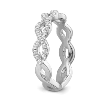 10K White Gold Diamond Ring 0.50Ctw