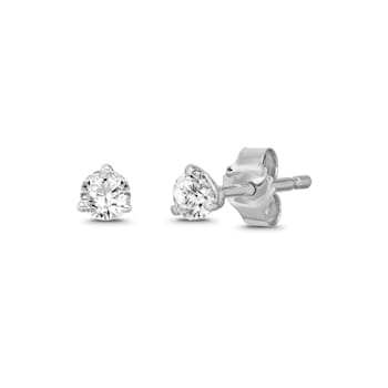 Diamond 0.50Ctw 14k White Gold Earrings