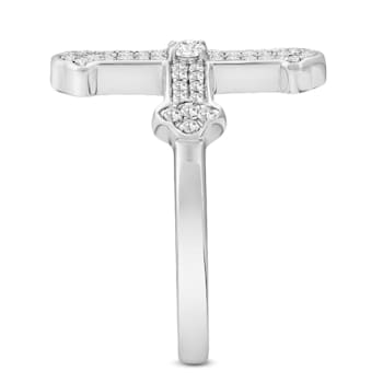 Sterling Silver Diamond 0.33Ctw Ring