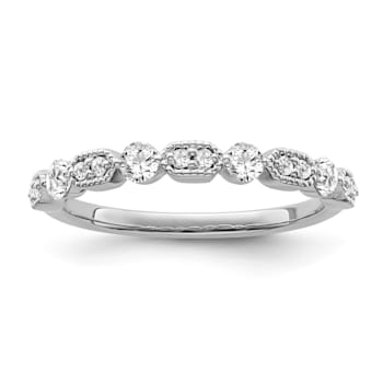 10K White Gold Diamond Ring 0.33Ctw