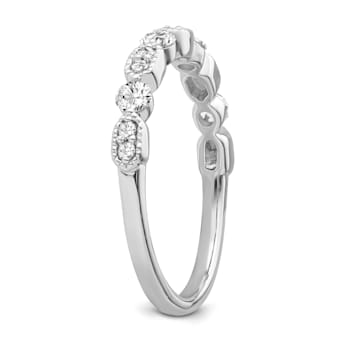 10K White Gold Diamond Ring 0.33Ctw