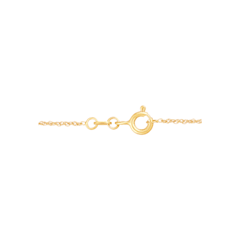 Diamond 0.20Ctw 10k Two-tone Gold Cross Pendant With Chain