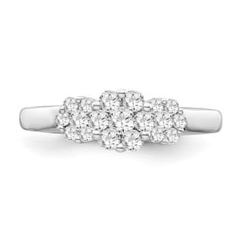 10K White Gold Diamond Ring 0.50Ctw
