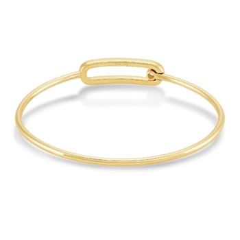 10K Yellow Gold Diamond Bangle Bracelet 0.33ctw
