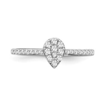Sterling Silver Diamond 0.20Ctw Ring