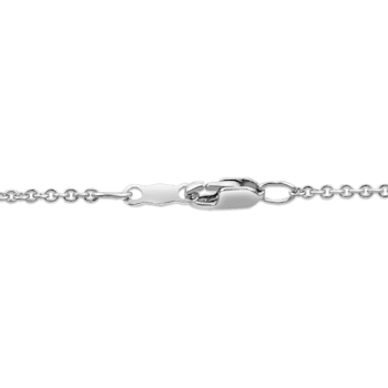 Diamond 0.50Ctw Sterling Silver Pendant With Chain