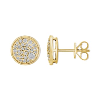 Diamond 0.50Ctw 14k Yellow Gold Earrings
