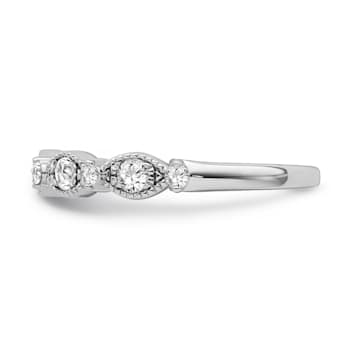 10K White Gold Diamond Ring 0.33Ctw