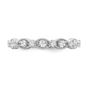 10K White Gold Diamond Ring 0.33Ctw