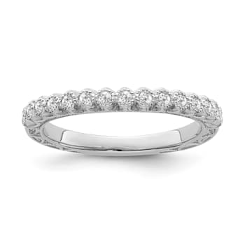 10K White Gold Diamond Ring 0.20Ctw