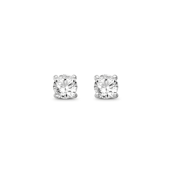 Diamond 0.33Ctw 14k White Gold Earrings