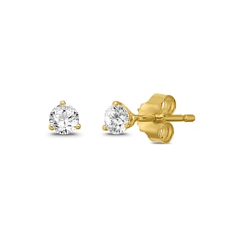 Diamond 0.25Ctw 14k Yellow Gold Earrings