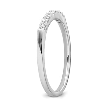 10K White Gold Diamond Ring 0.16Ctw