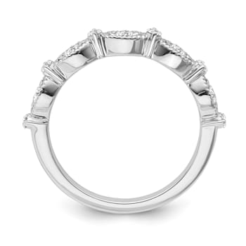10K White Gold Diamond Ring 0.33Ctw