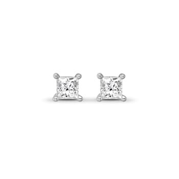 Diamond 0.20Ctw 14k White Gold Earrings