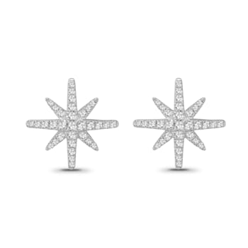 Diamond 0.40Ctw Sterling Silver Earring