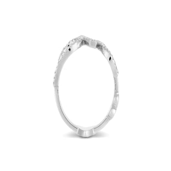 Sterling Silver Diamond 0.33Ctw Ring