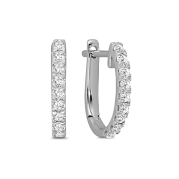 Diamond 0.20Ctw Sterling Silver Earring