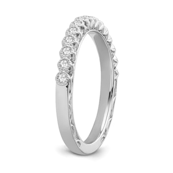 10K White Gold Diamond Ring 0.20Ctw