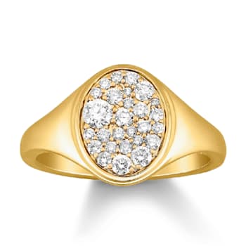 14K Yellow Gold Diamond Ring 0.50Ctw