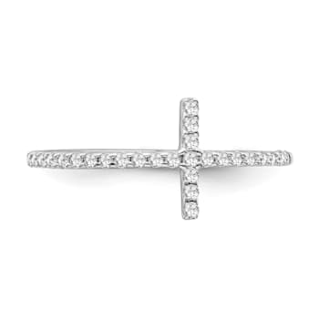 Sterling Silver Diamond 0.16Ctw Ring