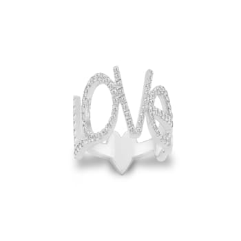 Sterling Silver Diamond 0.33Ctw Ring