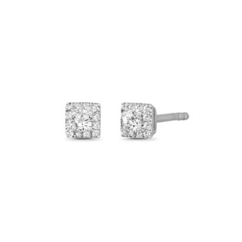 Diamond 0.16Ctw Sterling Silver Earring