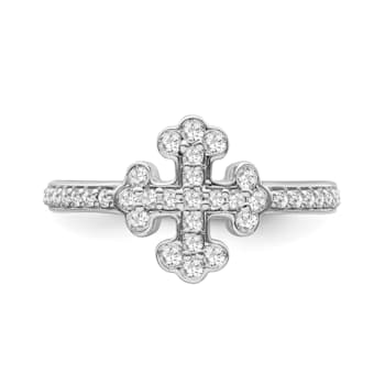 Sterling Silver Diamond 0.33Ctw Ring