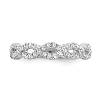 10K White Gold Diamond Ring 0.50Ctw