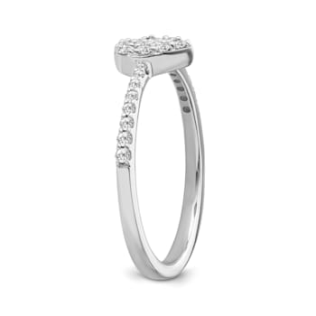 Sterling Silver Diamond 0.20Ctw Ring