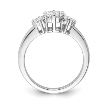 10K White Gold Diamond Ring 0.50Ctw
