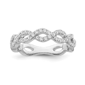 10K White Gold Diamond Ring 0.50Ctw
