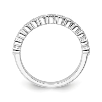 10K White Gold Diamond Ring 0.05Ctw
