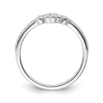 Sterling Silver Diamond 0.33Ctw Ring
