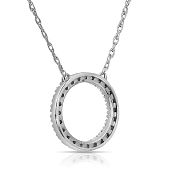 Diamond 0.25Ctw Sterling Silver Pendant With Chain